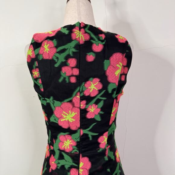 Andrew Gn Mini Dress Spring 2015 Runway Floral Jacquard NWT Bold Print Sz 36 - Picture 9 of 14